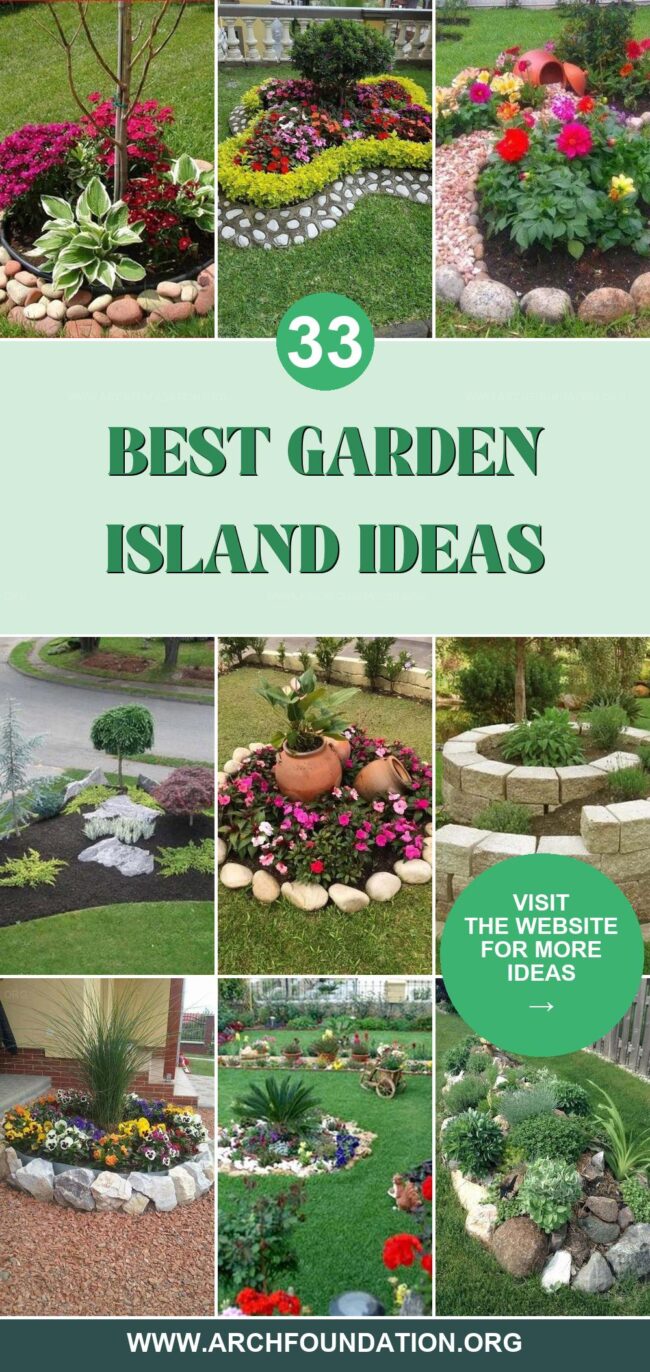 33 Inspiring Garden Islands for a Beautiful Yard Design