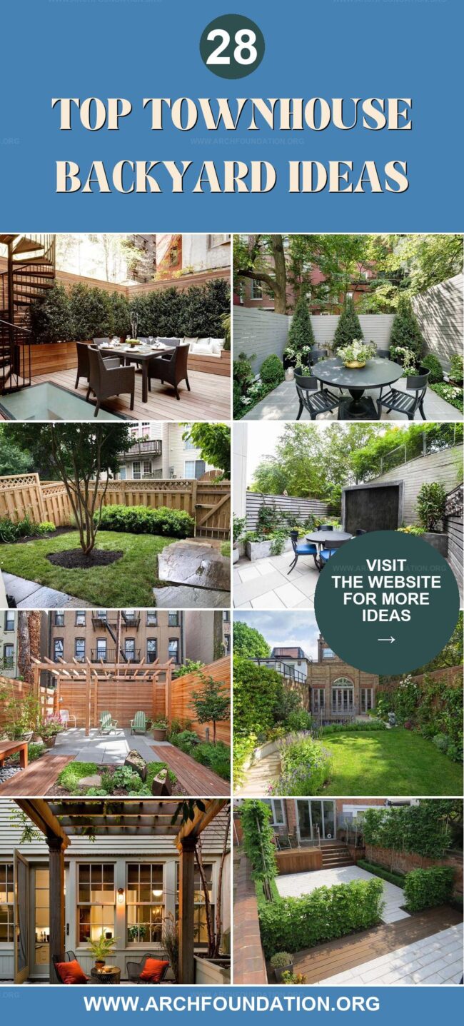 28 Townhouse Backyard Ideas to Impress