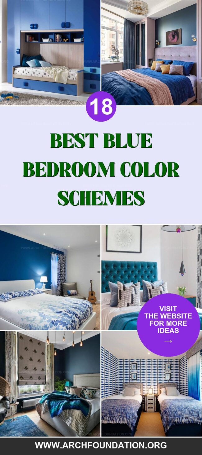 18 Soothing Blue Color Schemes for Bedrooms