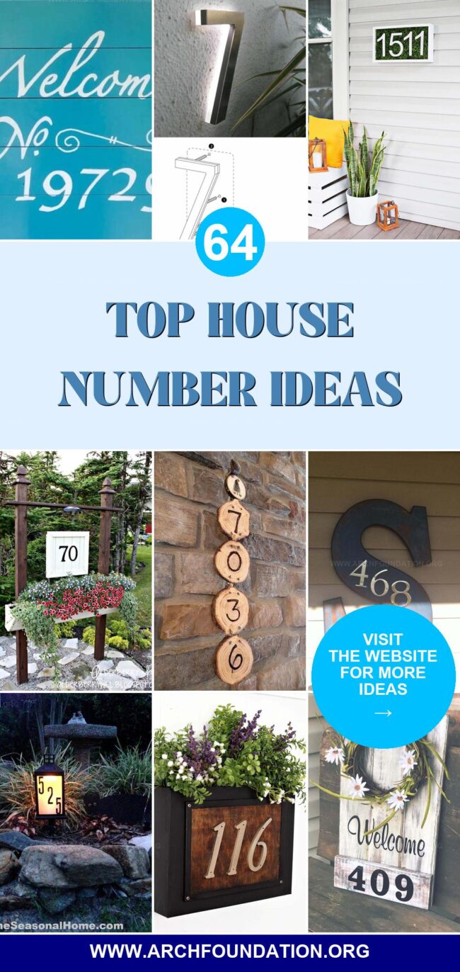 64 Best House Number Ideas for a Unique Entrance