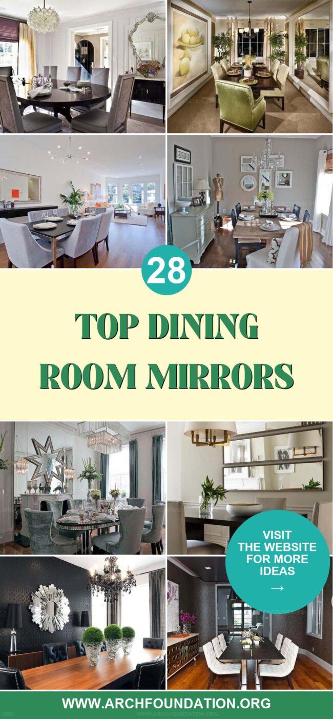 28 Best Dining Room Mirror Ideas for Elegant Style