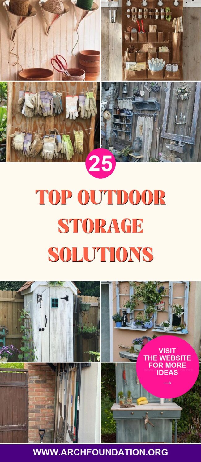 25 Innovative Outdoor Storage Ideas