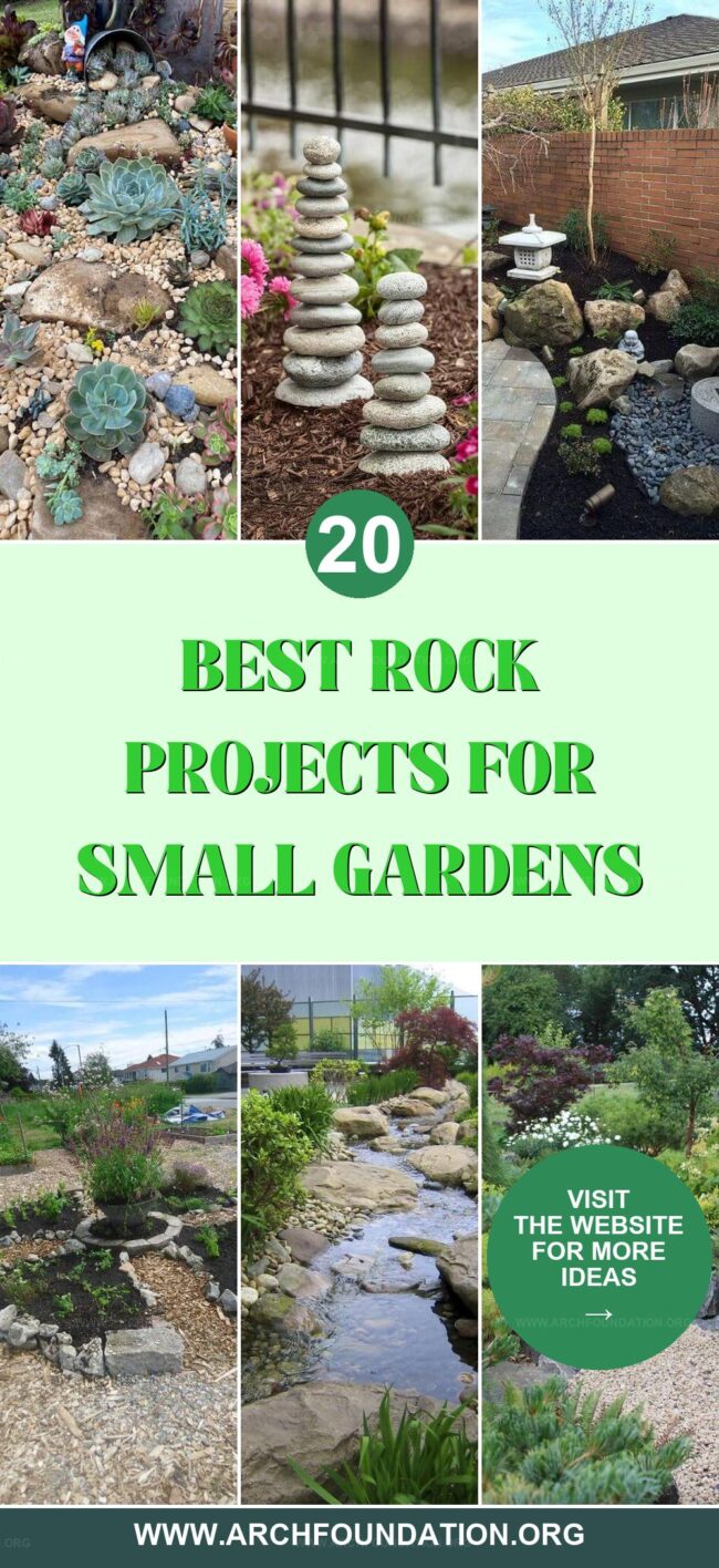 20 Stunning Rock Projects to Transform Small Gardens