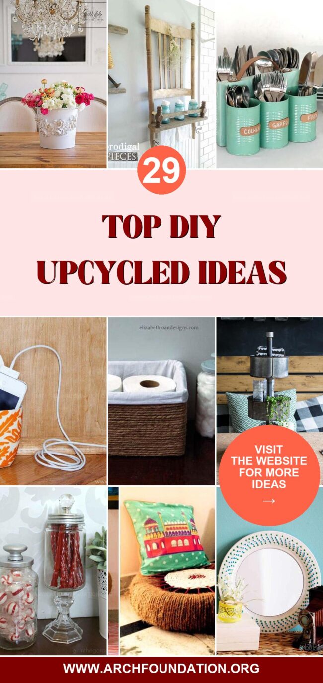 29 Best DIY Upcycled Ideas to Turn Trash into Treasure