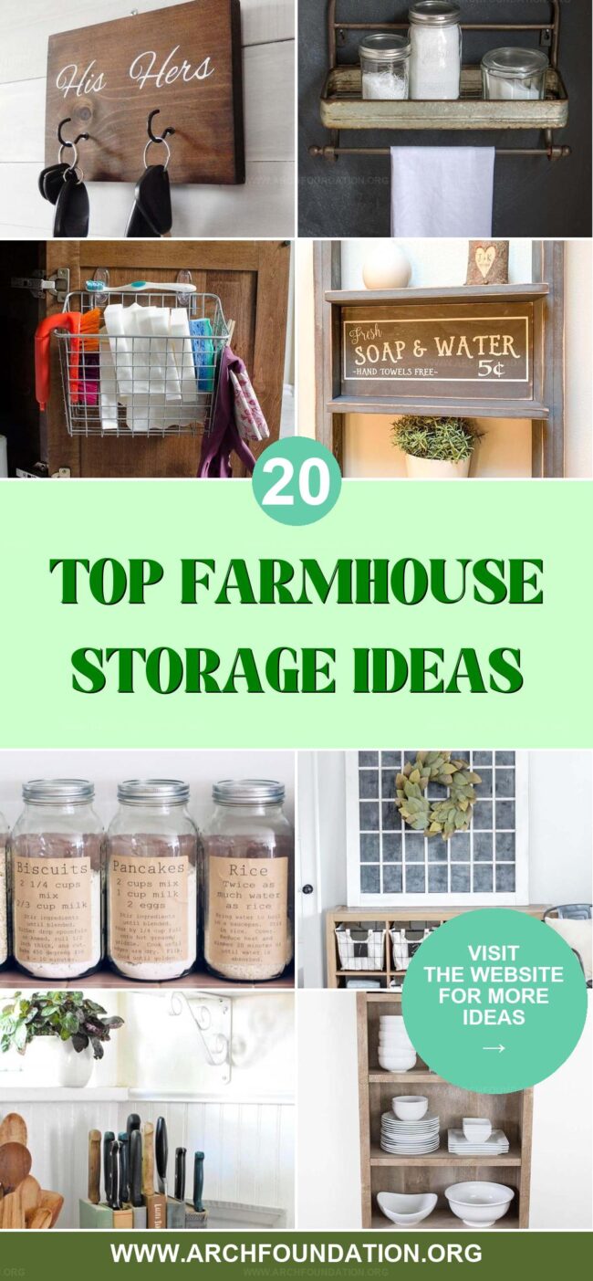 20 Functional Farmhouse Storage Designs to Love