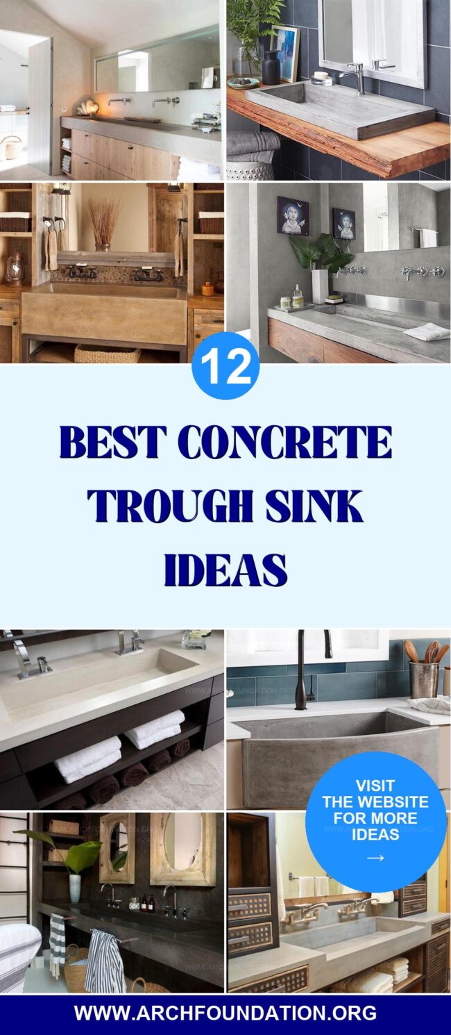 12 Stunning Concrete Trough Sink Ideas to Transform Your Bathroom