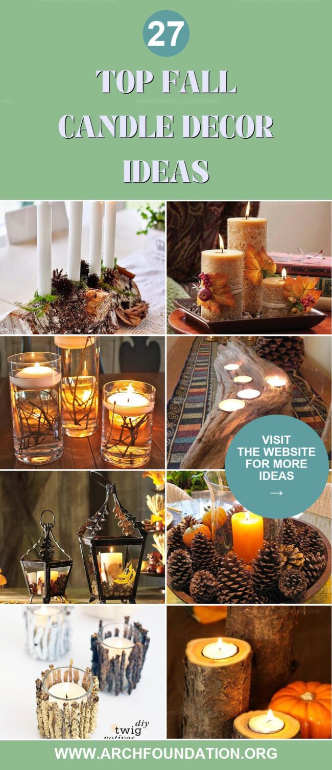 27 Cozy Fall Candle Decor Ideas