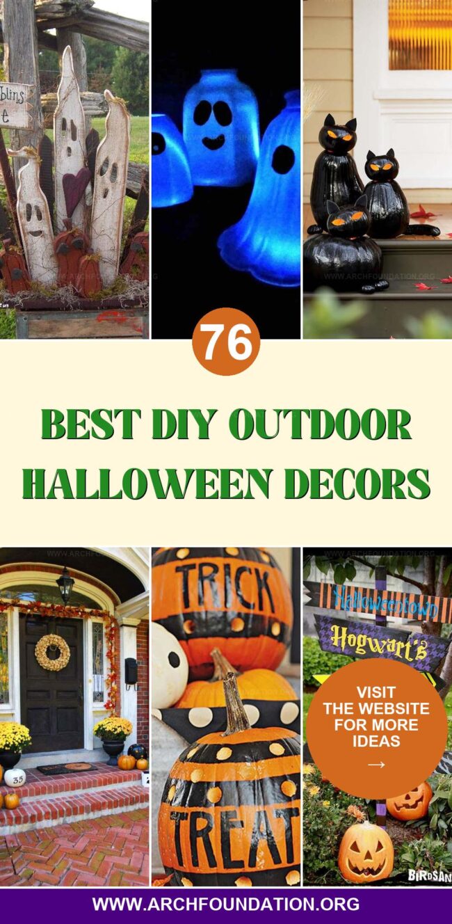 76 DIY Outdoor Halloween Decor Ideas for Spooky Fun