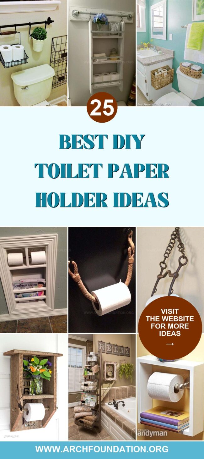 25 Creative DIY Toilet Paper Holder Ideas for a Stylish Bathroom