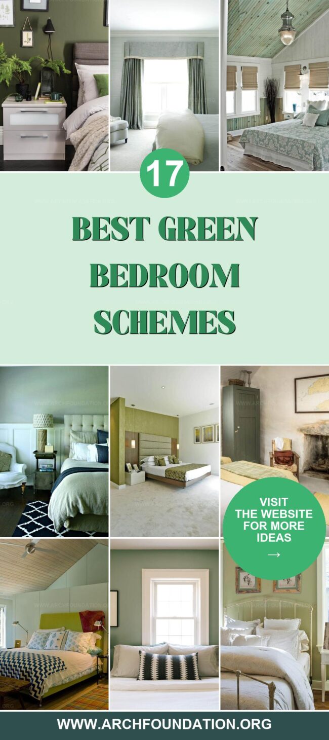 17 Green Bedroom Color Schemes for a Tranquil Space