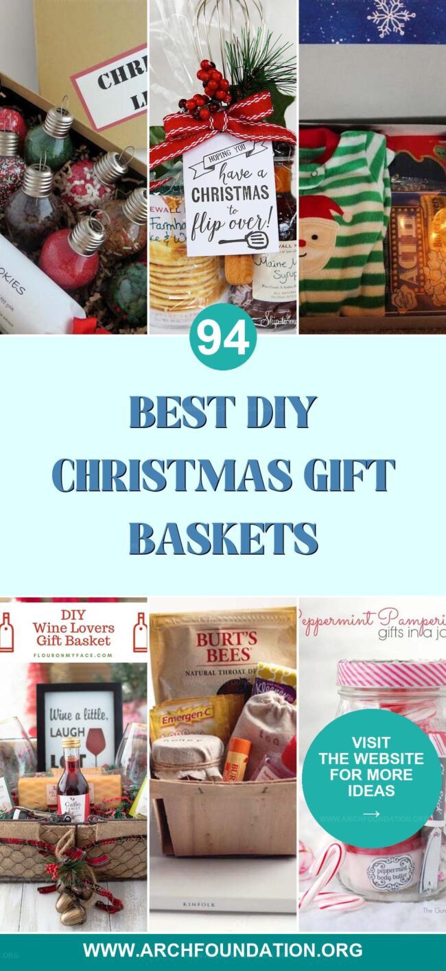 94 Adorable DIY Christmas Gift Baskets to Make