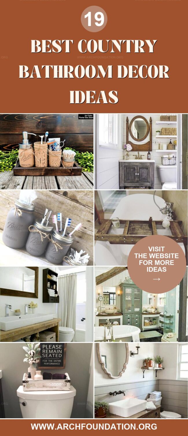 19 Lovely Country Bathroom Decor Ideas to Inspire You