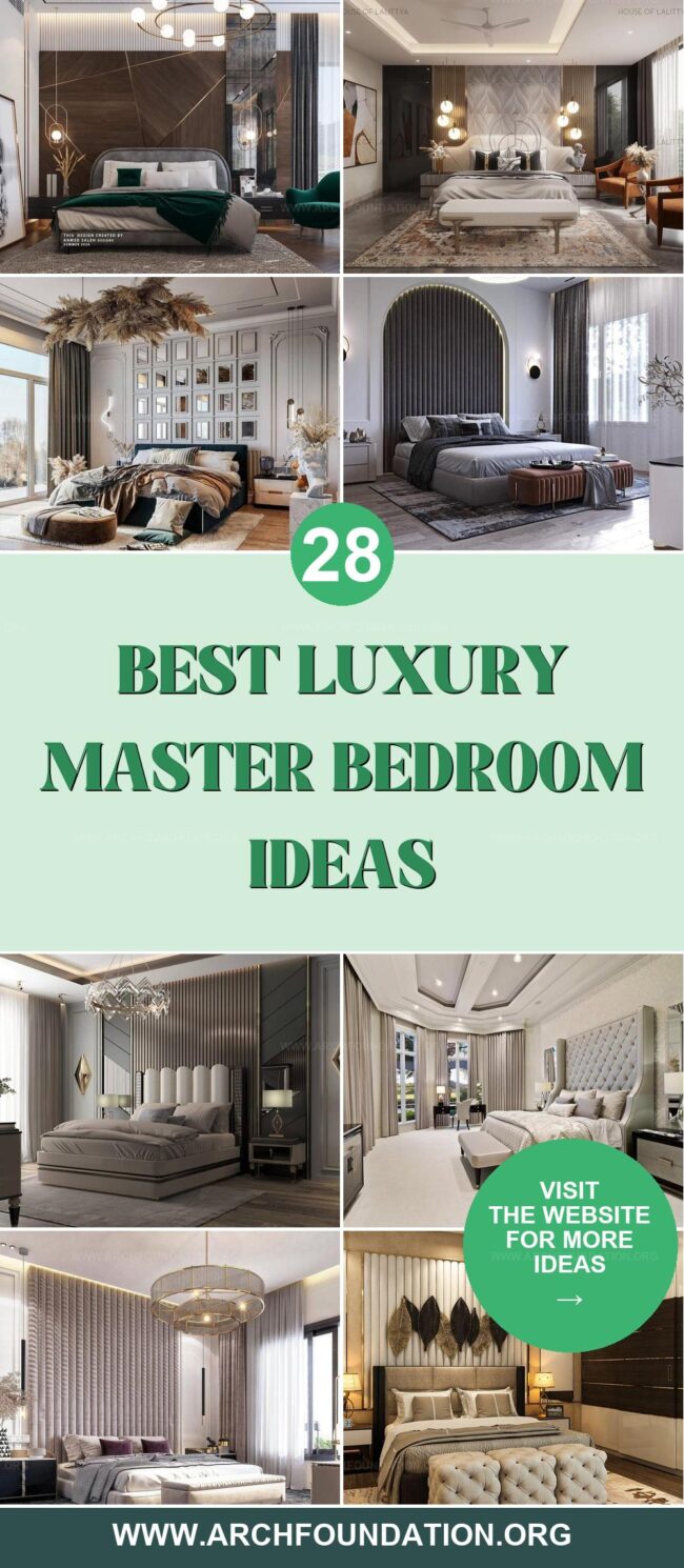 28 Ideas for a Luxury Master Bedroom Makeover