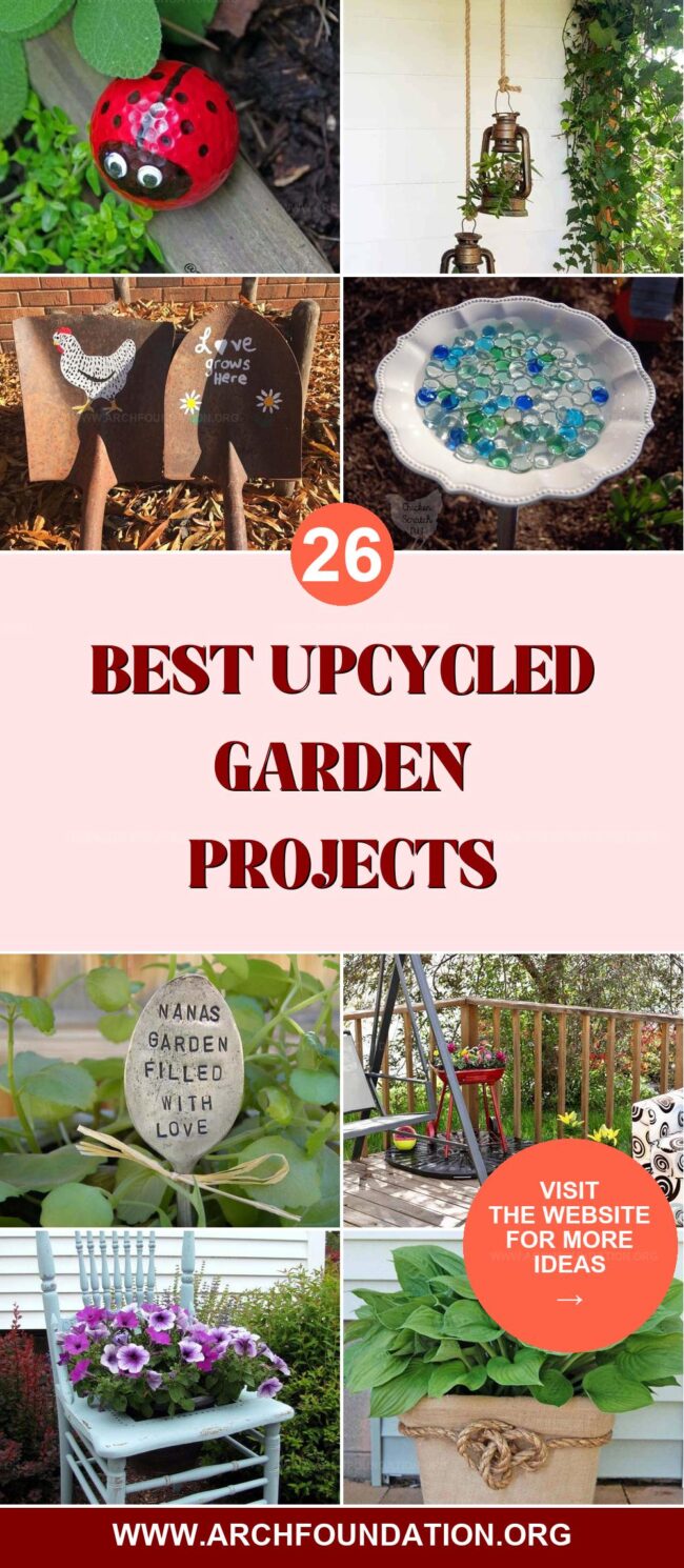 26 Simple Upcycled Garden Projects Anyone Can Tackle