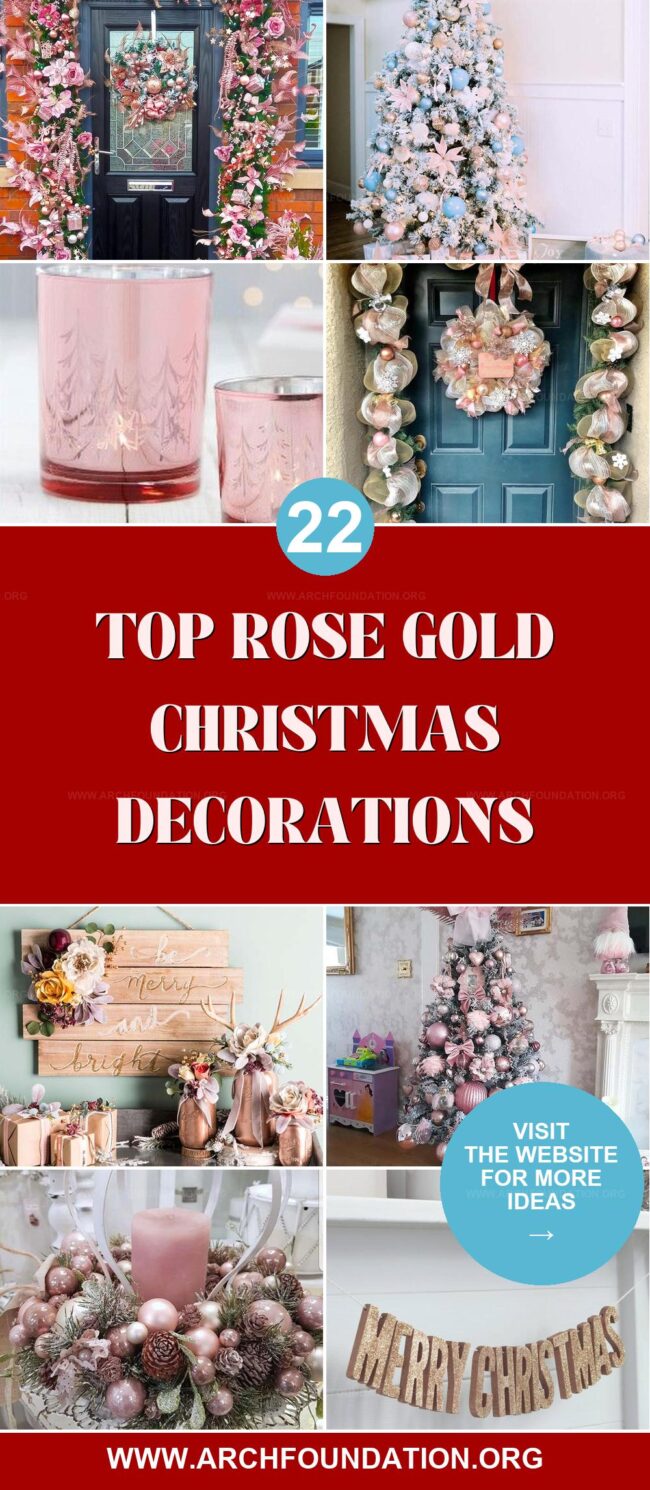 22 Dazzling Rose Gold Christmas Decor Ideas