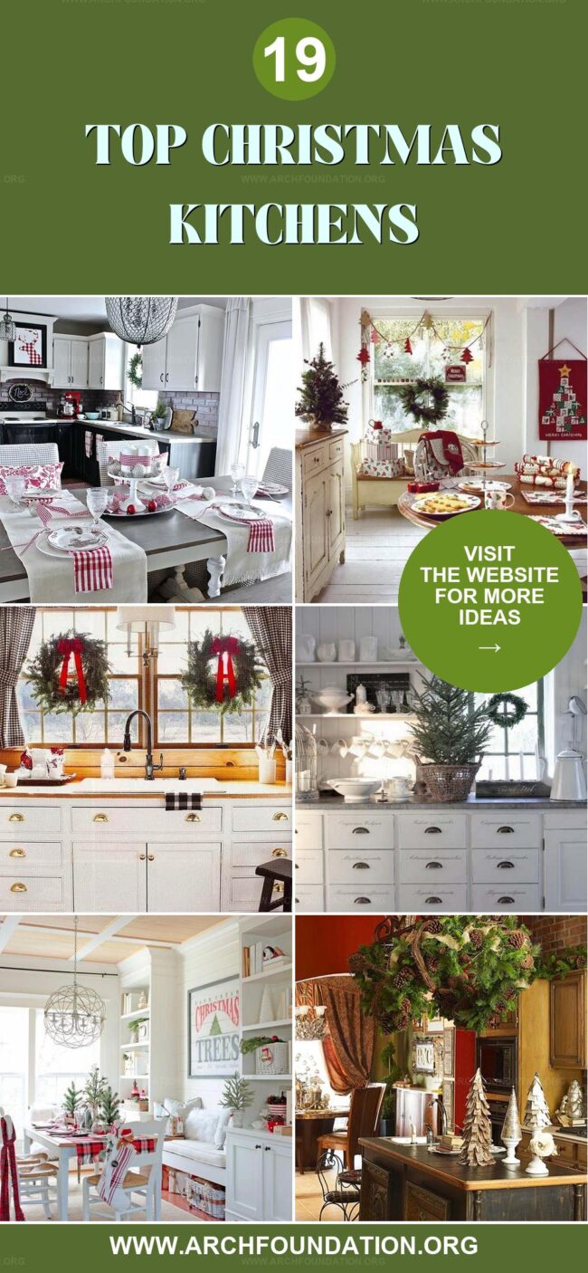 19 Ideal Christmas Kitchen Styles to Warm Your Heart