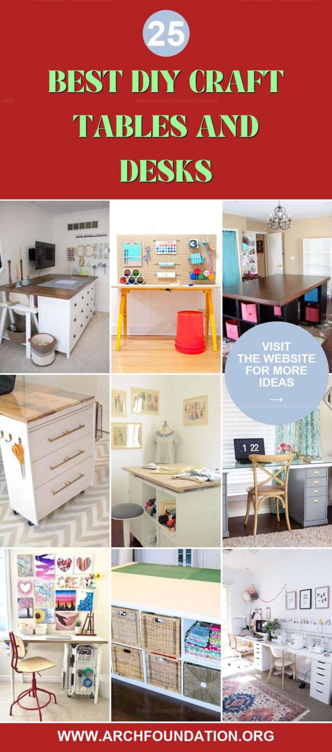 25 Must-Try DIY Craft Tables and Desks for Makers