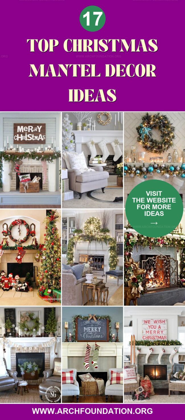 17 Christmas Mantel Decor Ideas for Festive Cheer