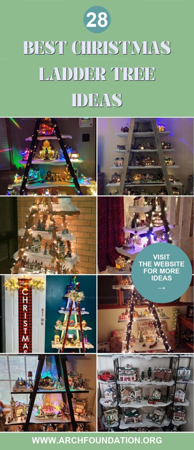 28 Innovative Christmas Ladder Tree Designs to Try