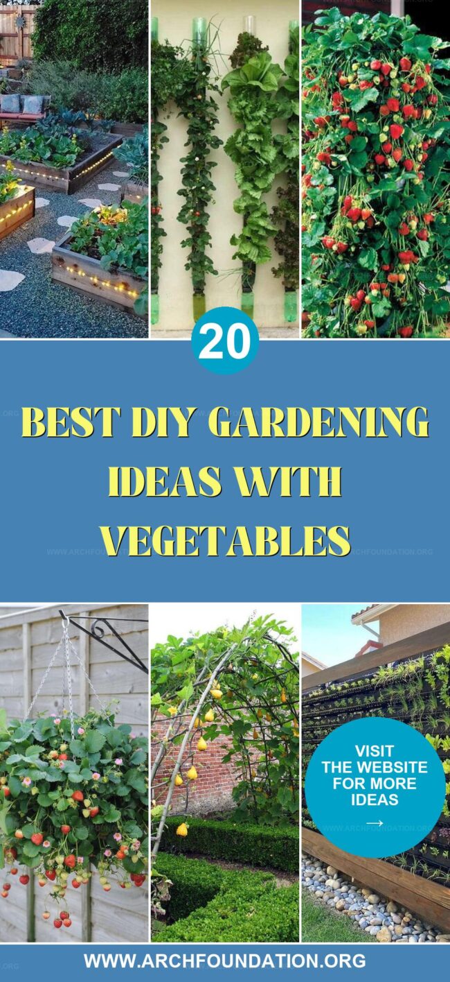 20 Fun DIY Vegetable Gardening Ideas to Try at Home