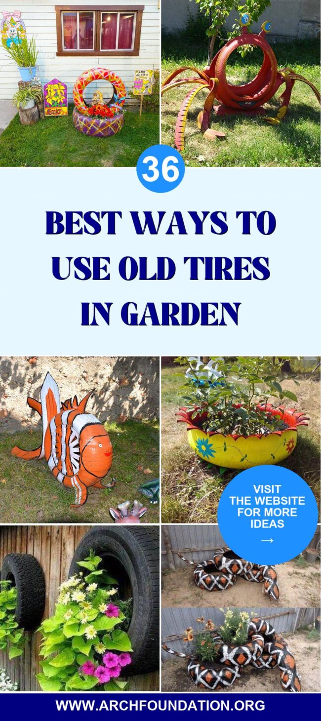 36 Creative Uses for Old Tires in Your Garden