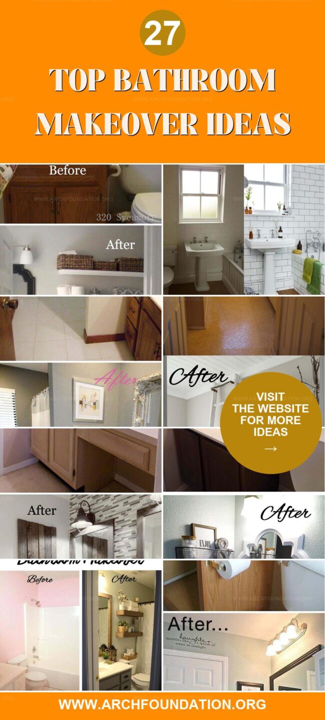 27 Affordable Bathroom Makeovers You Must See