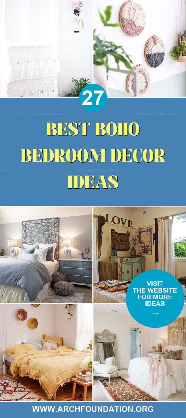 27 Stylish Boho Bedroom Decor Ideas to Add Dreamy Bohemian Charm