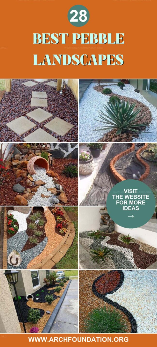 28 Beautiful Pebble Landscape Ideas for a Perfect Yard