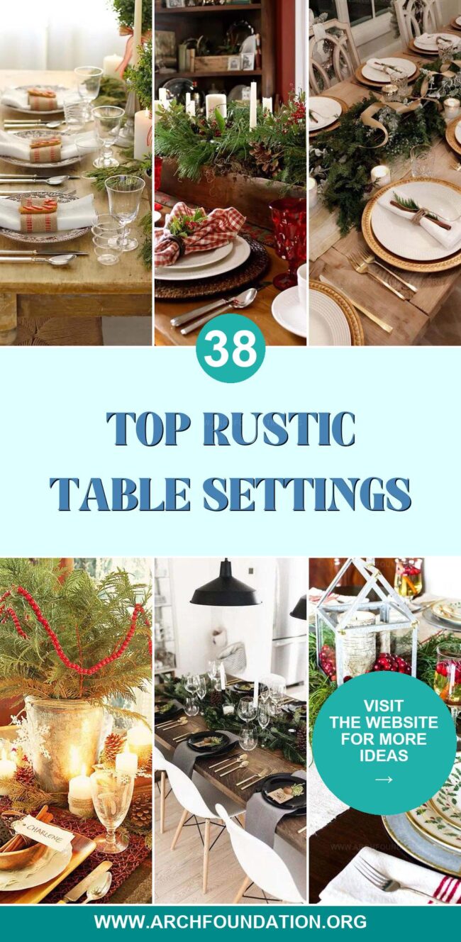 38 Cozy Rustic Table Settings