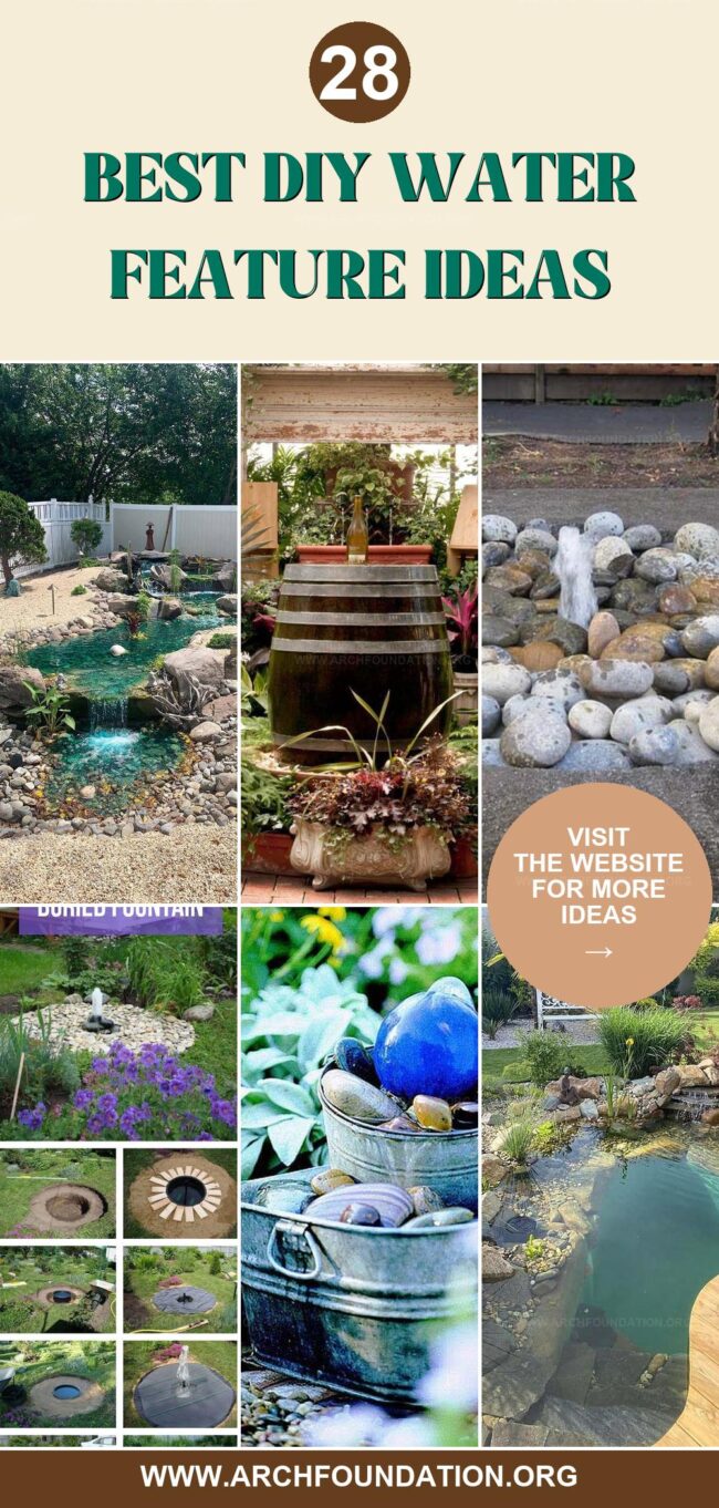 28 Easy-to-Make DIY Water Features for Peaceful Gardens