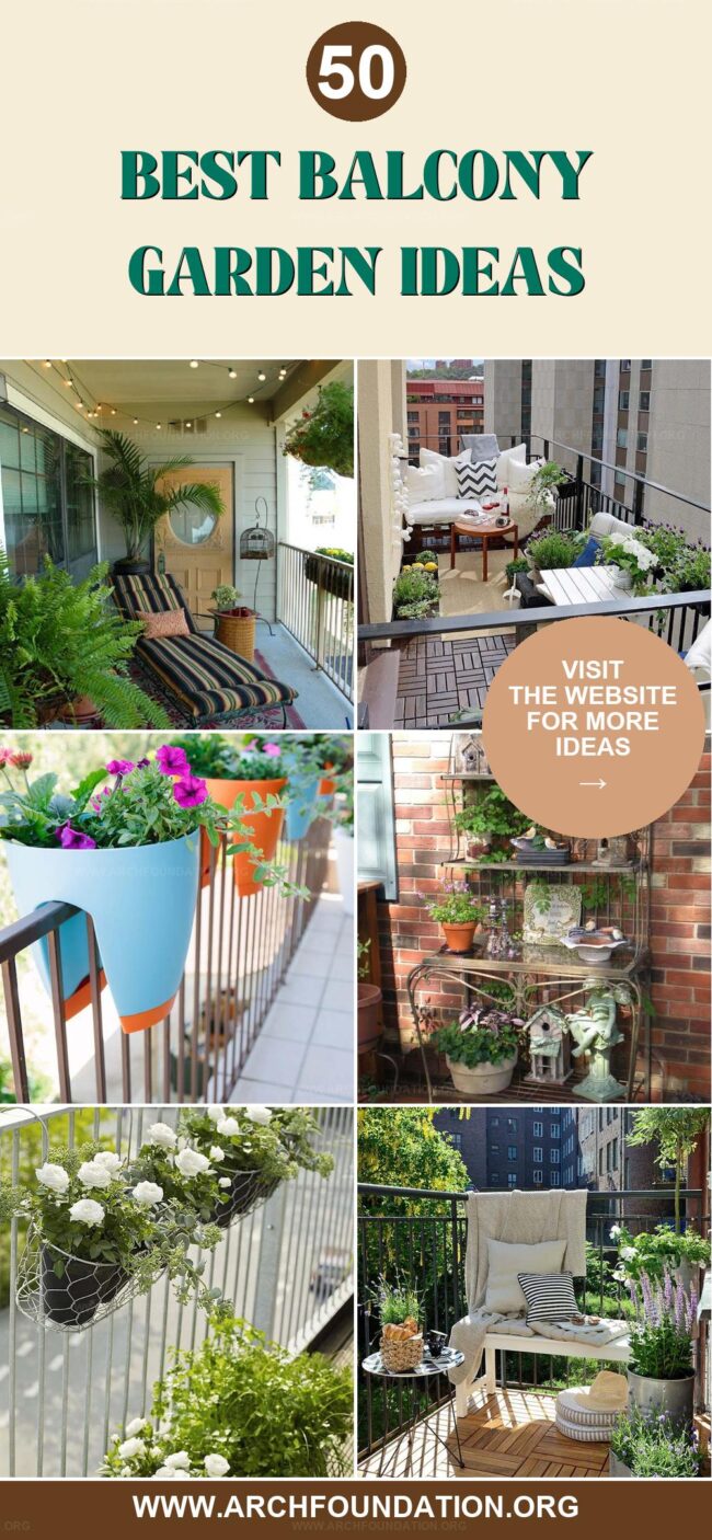 50 Creative Balcony Garden Ideas