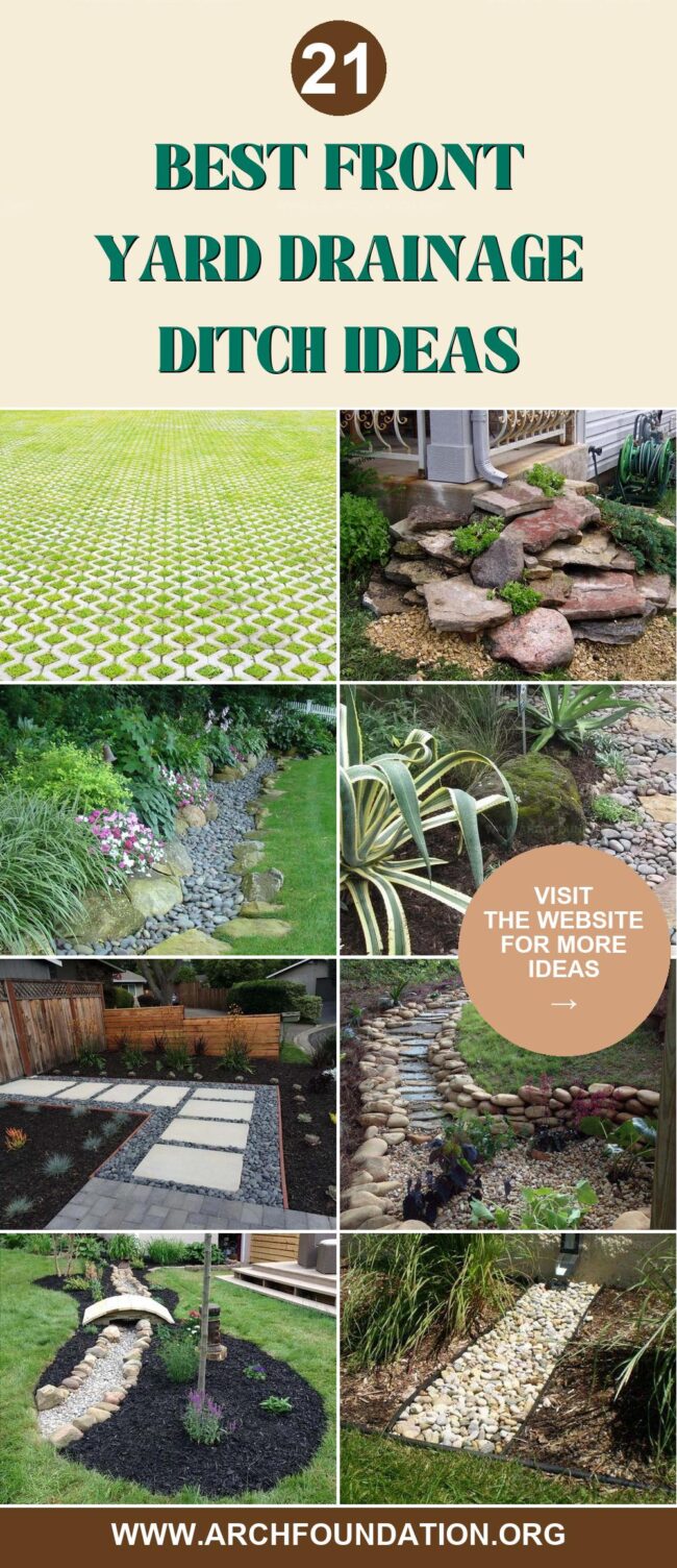 21 Creative Front Yard Drainage Ditch Ideas for Managing Rainwater