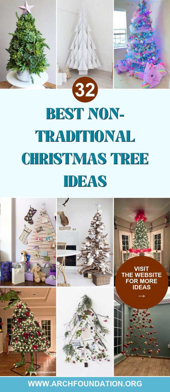 32 Creative Non-Traditional Christmas Tree Ideas