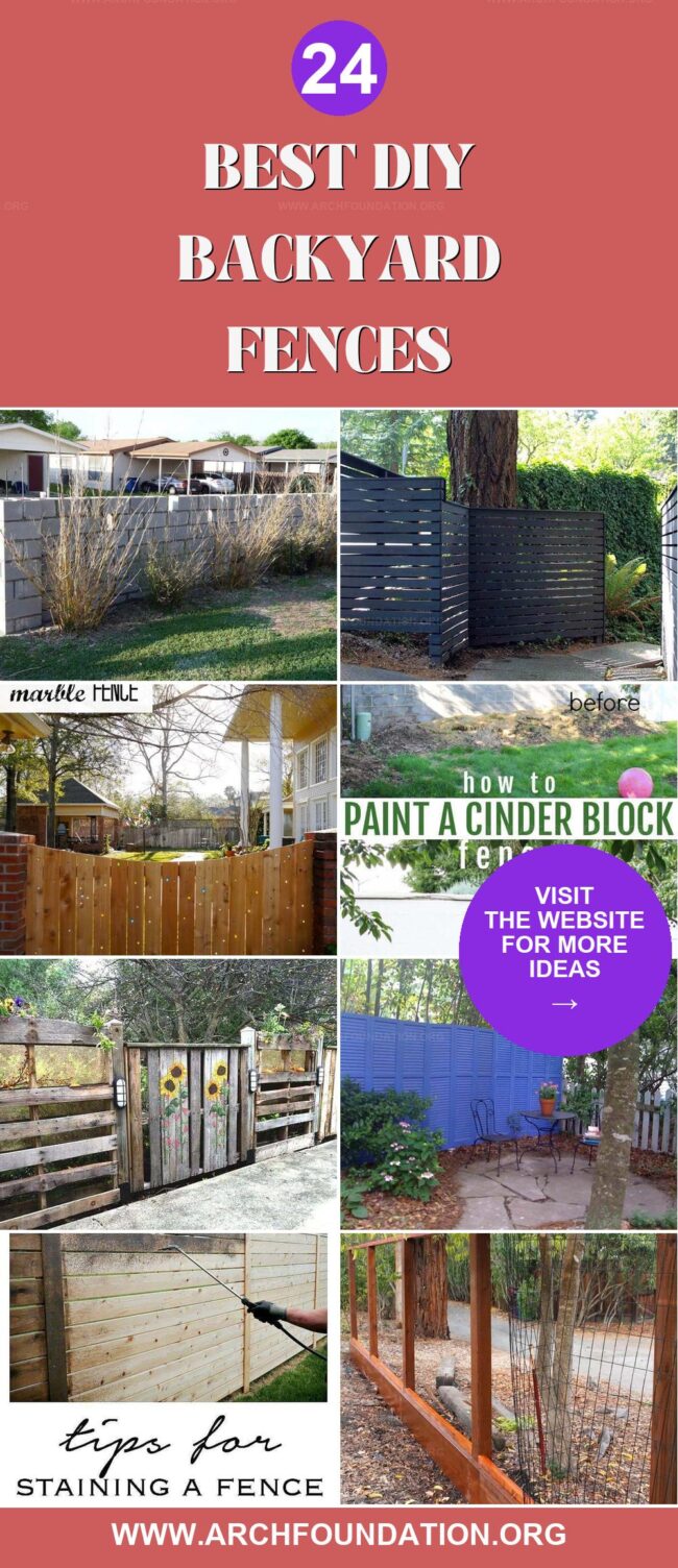 24 Beautiful DIY Backyard Fence Ideas for Ultimate Privacy