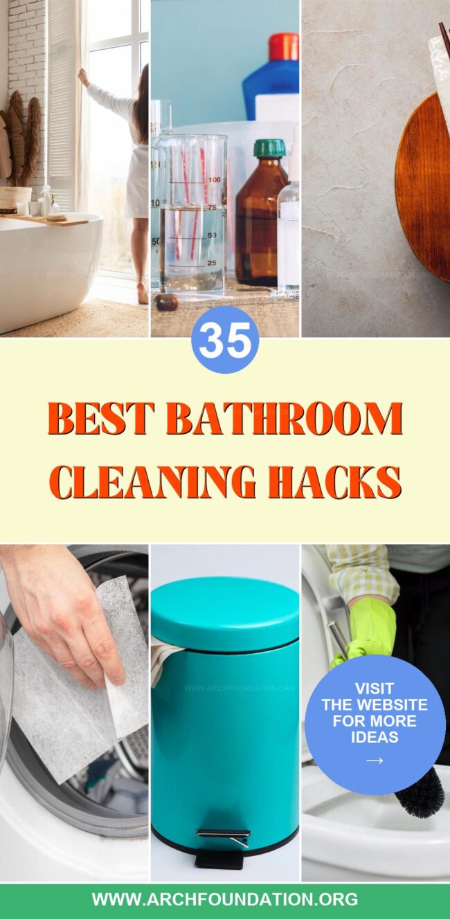 35 Best Bathroom Cleaning Hacks for a Sparkling Space