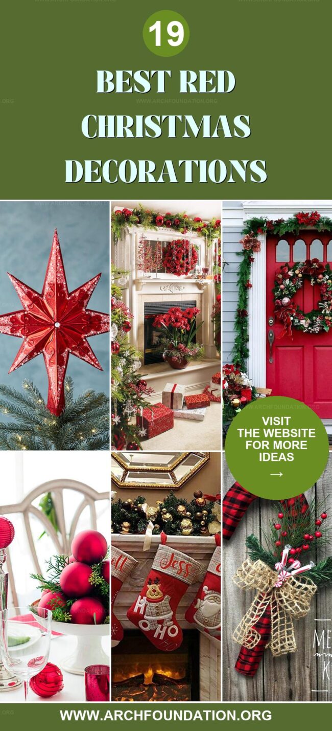 19 Classic Red Christmas Decors You'll Love