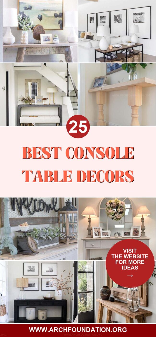 25 Ideal Console Table Decorations to Elevate Your Space