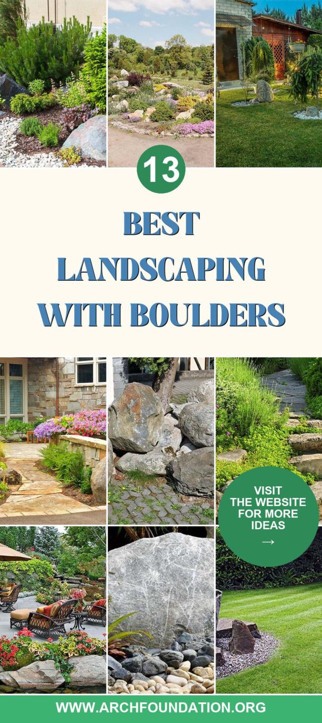 13 Creative Boulders Landscaping Ideas for Gorgeous Yard