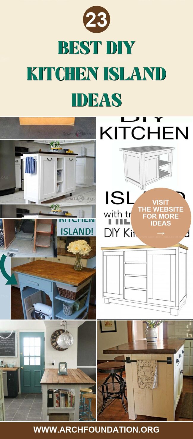 23 DIY Kitchen Island Ideas for Practical Space Solutions