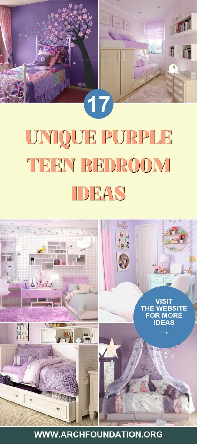 17 Unique Purple Bedroom Ideas for Teenage Girls