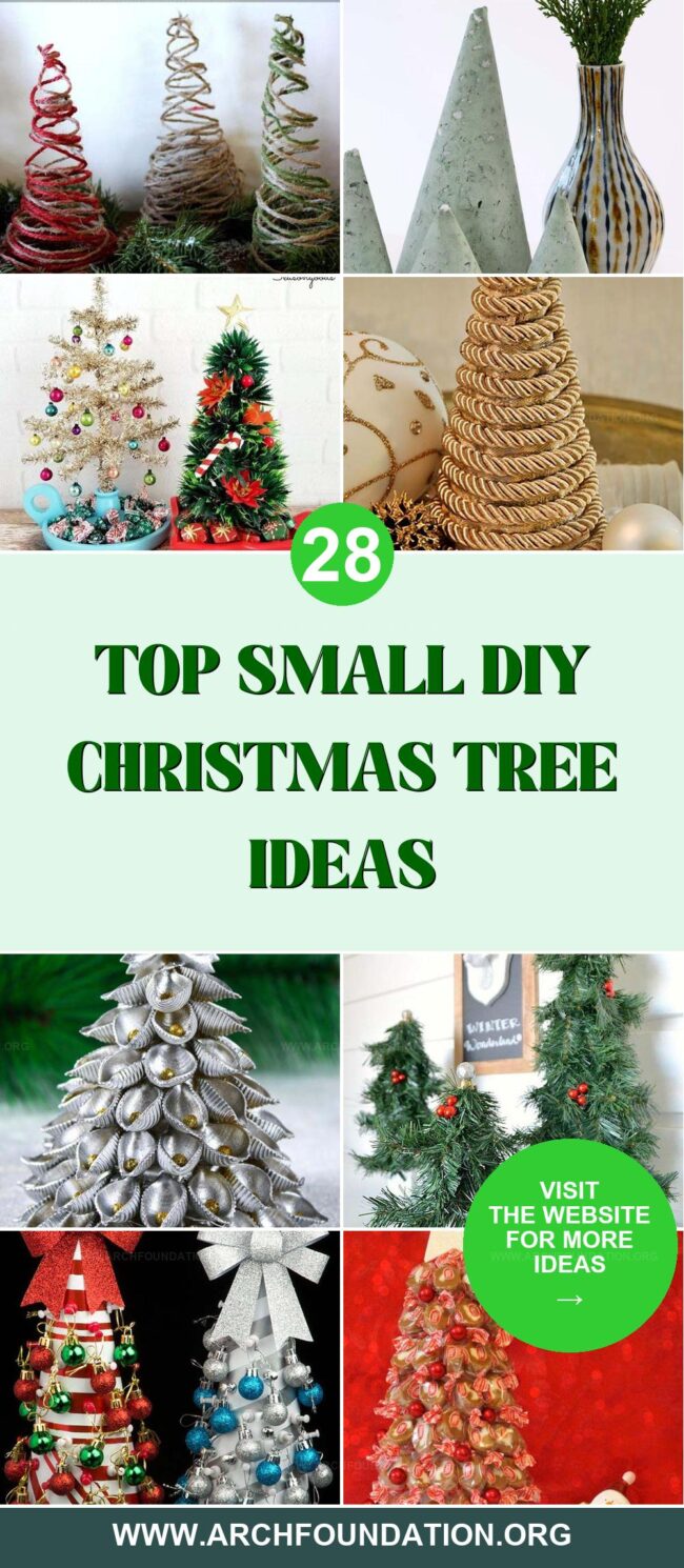 28 DIY Small Christmas Tree Projects for Big Holiday Cheer