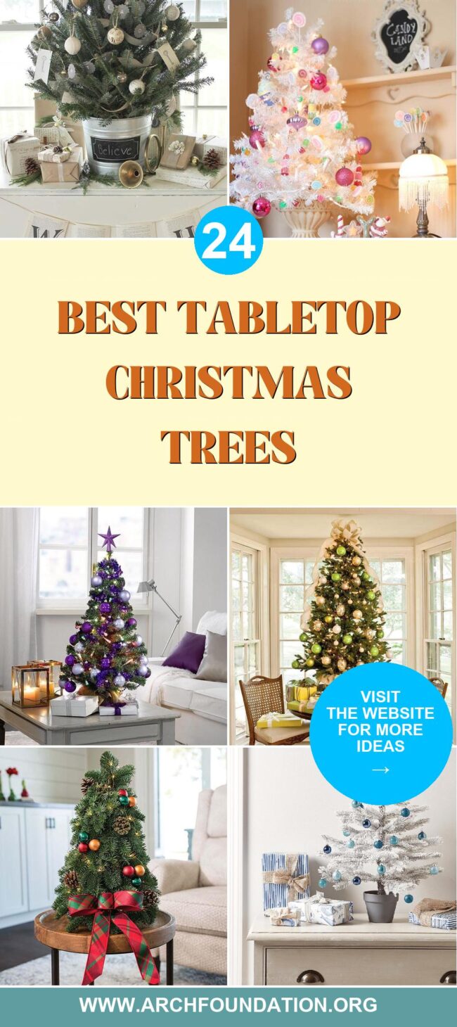 24 Tabletop Christmas Trees to Adorn Your Spaces