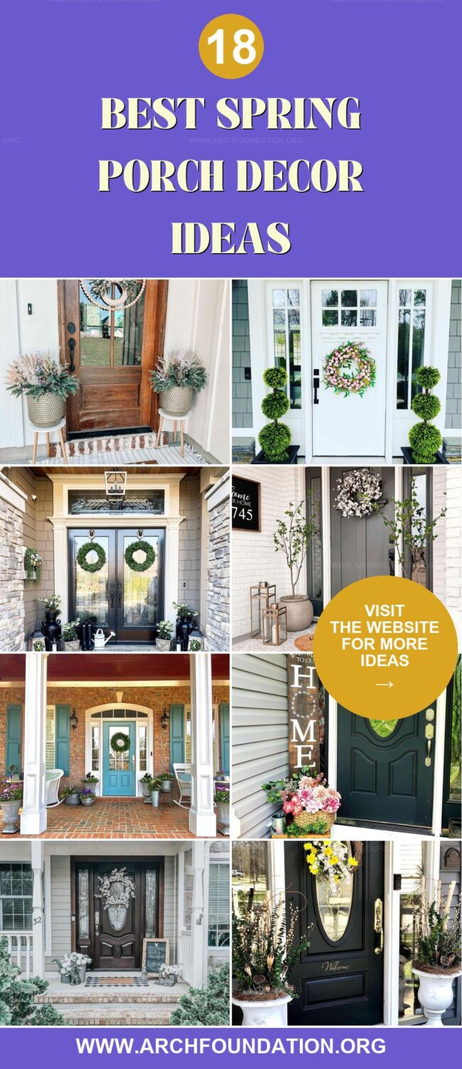 18 Colorful Spring Porch Decor Ideas for a Bright and Inviting Entrance