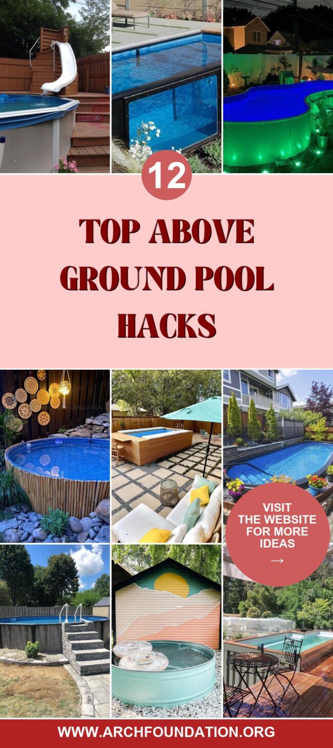 12 Smart Above Ground Pool Hacks for Stress-Free Summer