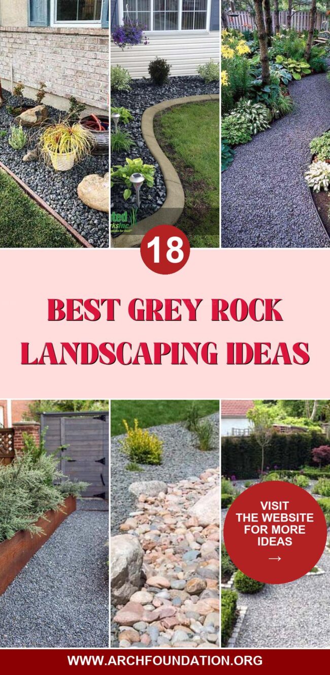 18 Creative Grey Rock Landscaping Ideas for Your Yard