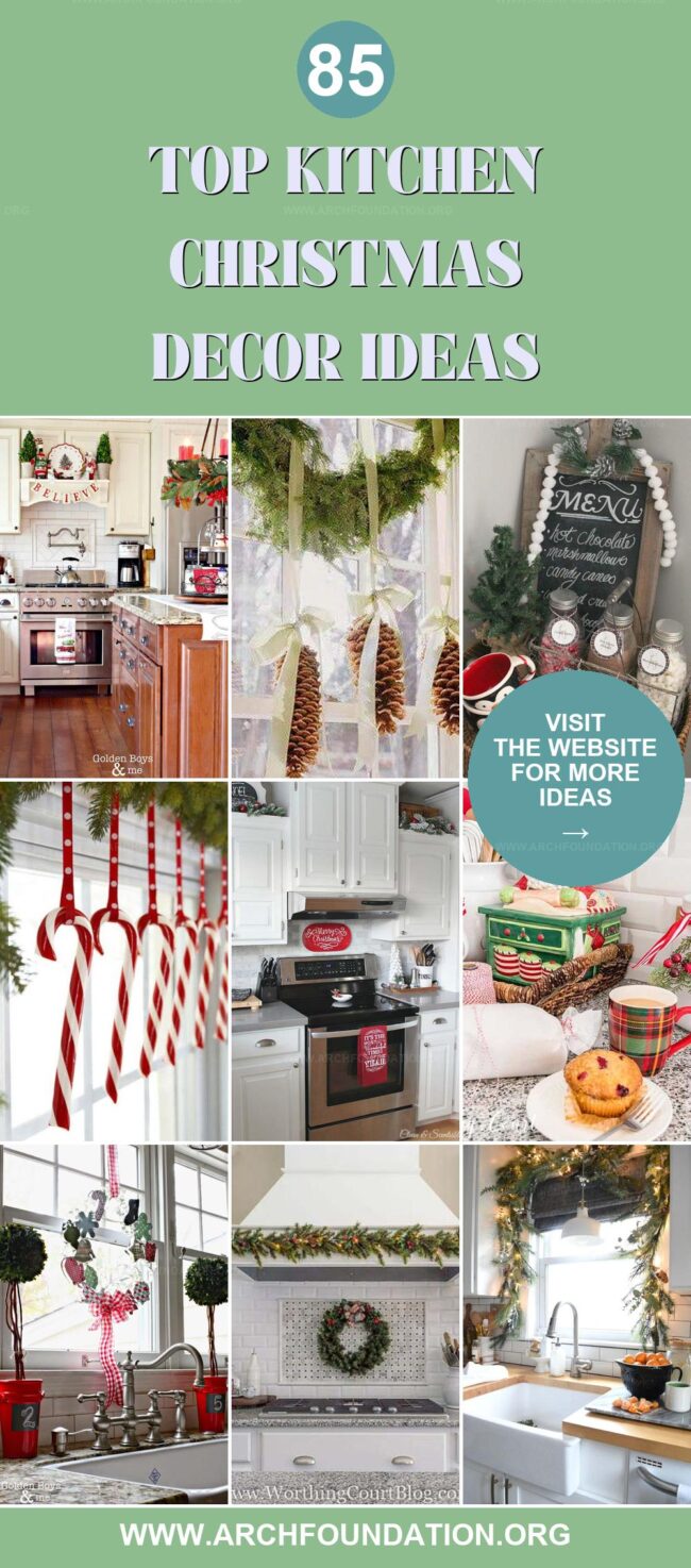 85 Top Kitchen Decor Ideas for Christmas