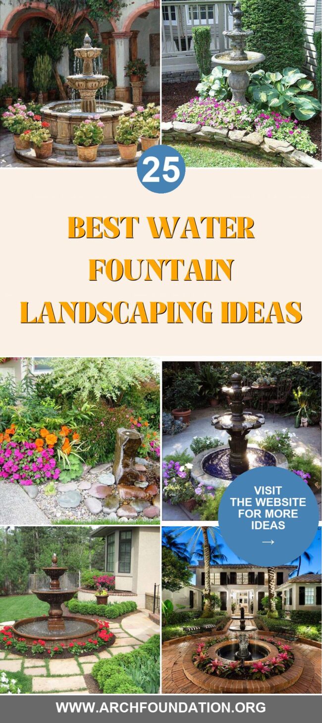 25 Stylish Water Fountain Landscaping Ideas to Inspire