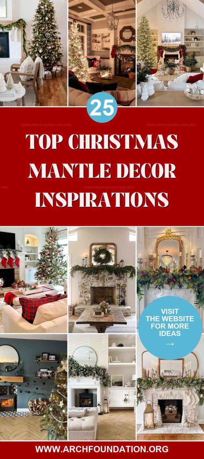 25 Magical Christmas Mantle Decors for Festive Splendor