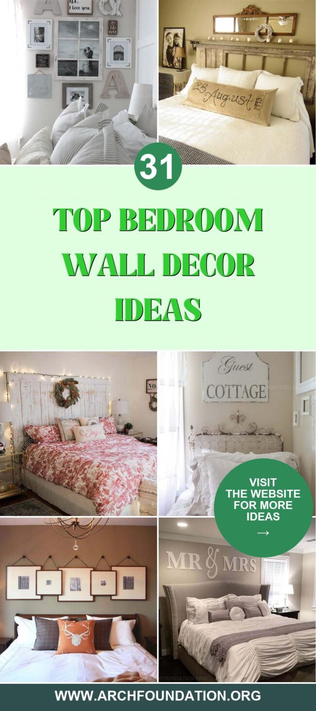 31 Bedroom Wall Decor Ideas for a Stunning Makeover