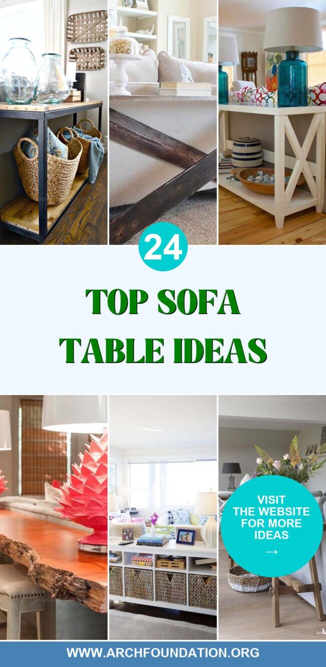 24 Best Sofa Tables to Enhance Your Living Space